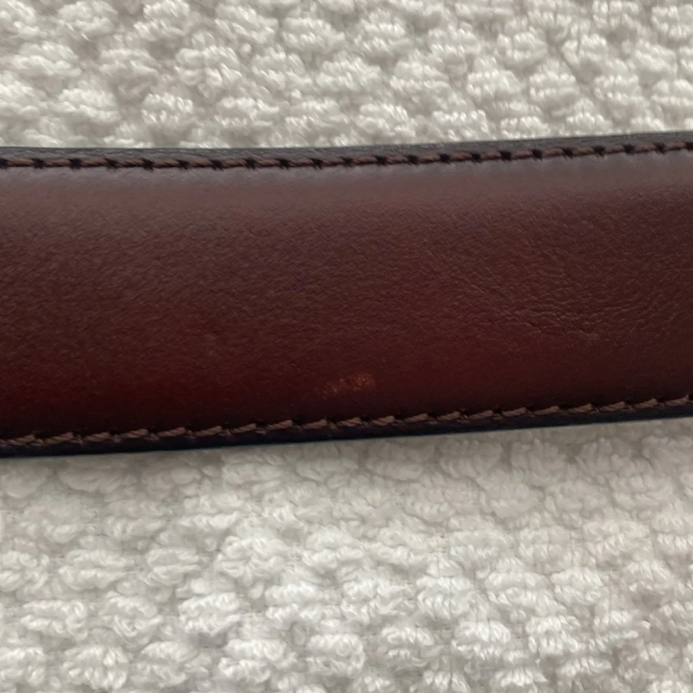 JoS. A. Bank Genuine Brown Leather Belt Size 36/90